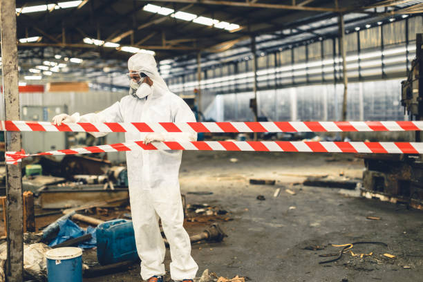 Professional Trauma Scene Cleanup technician working in Cedar Grove, FL